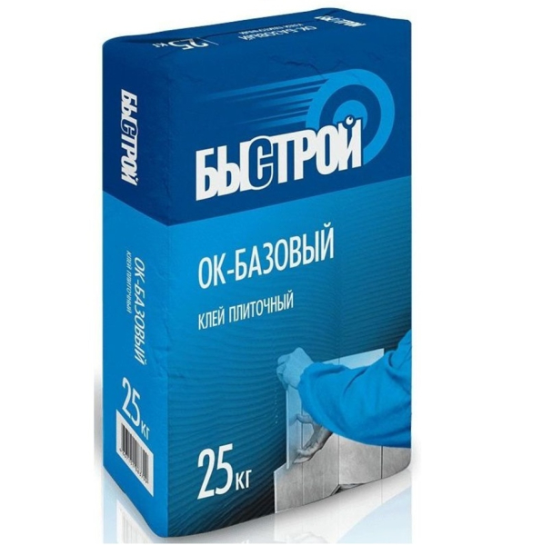 Клей для плитки Быстрой базовый 25 кг