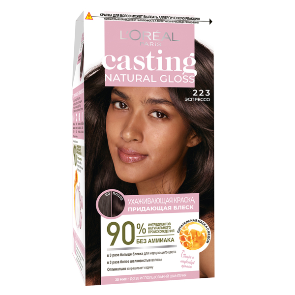 Крем-краска для волос `LOREAL` `CASTING` CREME GLOSS тон 223 (Эспрессо)