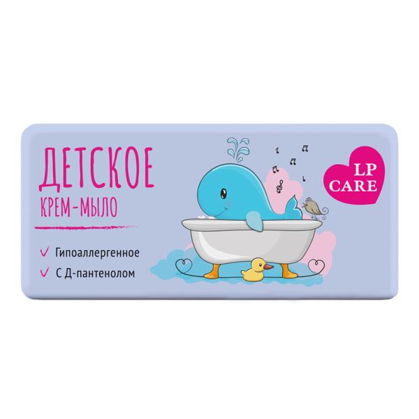 Крем-мыло детское `LP CARE` с пантенолом 90 г