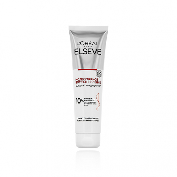 Кондиционер для волос `LOREAL` `ELSEVE` МОЛЕКУЛЯРНОЕ ВОССТАНОВЛЕНИЕ для сильно поврежденных и окрашенных волос 150 мл