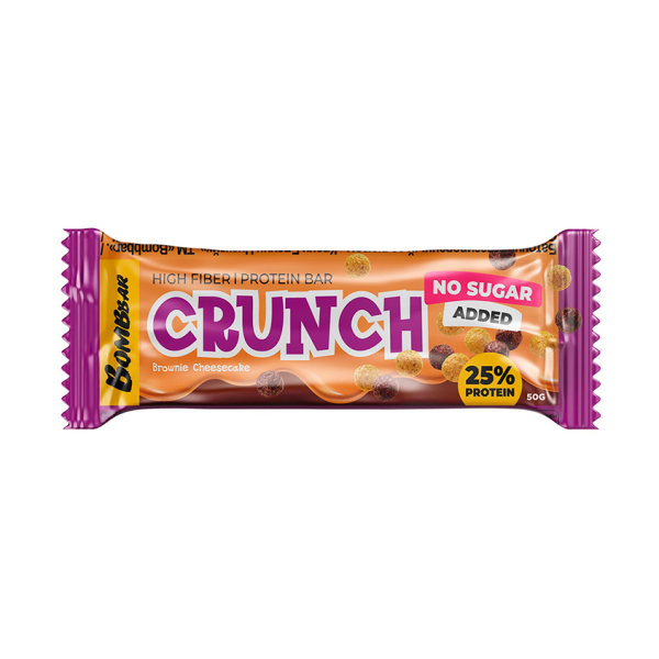 Батончик глазированный `BOMBBAR` CRUNCH Брауни Чизкейк 50 г